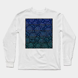 Beautiful Rose Floral Pattern Long Sleeve T-Shirt